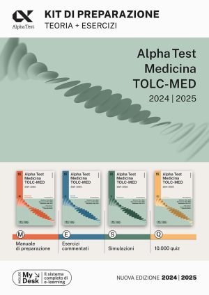 alpha test. medicina. tolc-med. kit di preparazione. teoria + esercizi. con mydesk