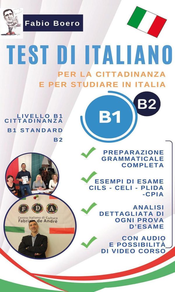 test di italiano b1 e b2. per la cittadinanza e per studiare in italia