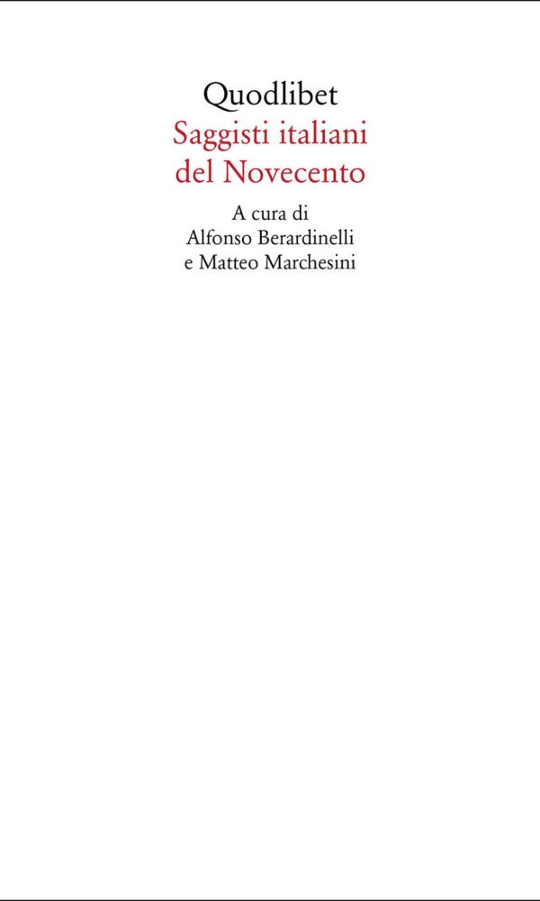 saggisti italiani del novecento