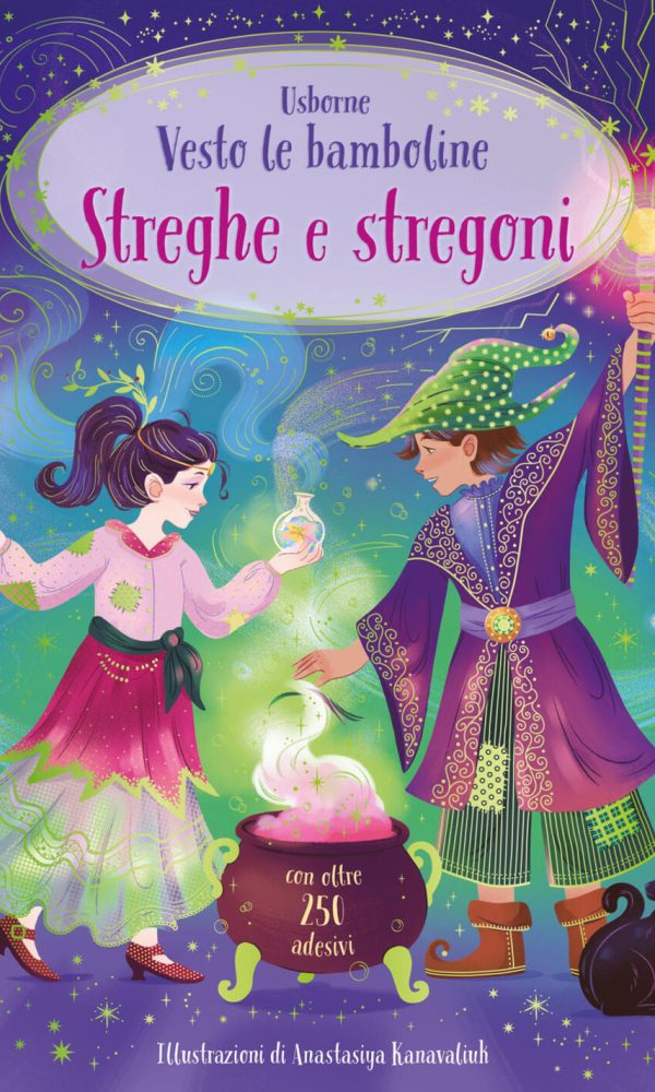 streghe e stregoni. con adesivi. ediz. a colori