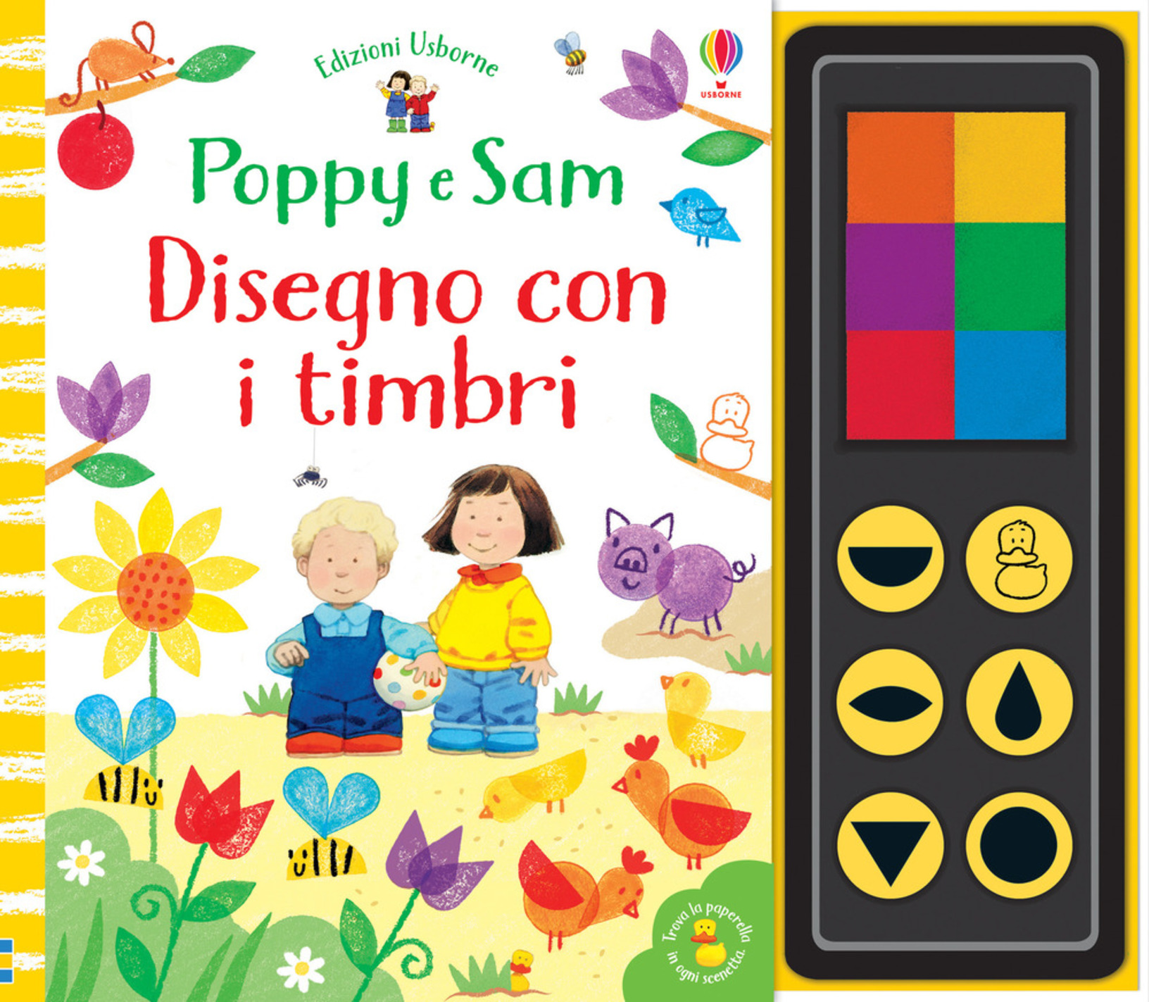 Disegno con i timbri - Poppy e Sam