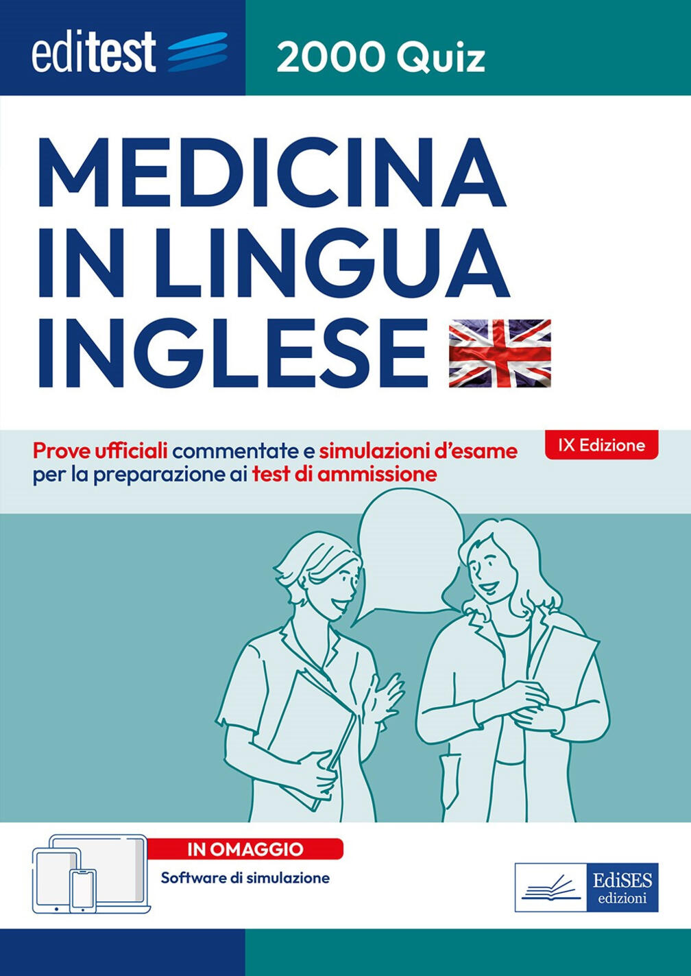 editest. medicina in lingua inglese. prove ufficiali. con software di simulazione online