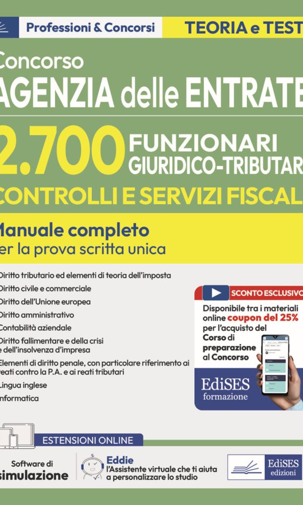 Concorso Agenzia delle Entrate 2700 funz