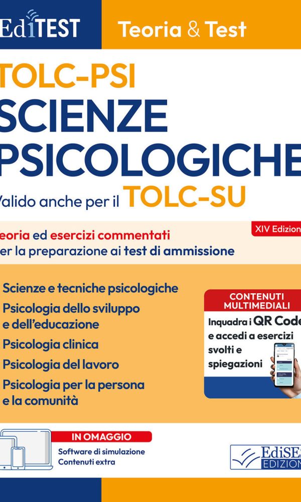 editest. scienze psicologiche tolc-psi. teoria e esercizi commentati per la preparazione ai test di ammissione. con software di simu