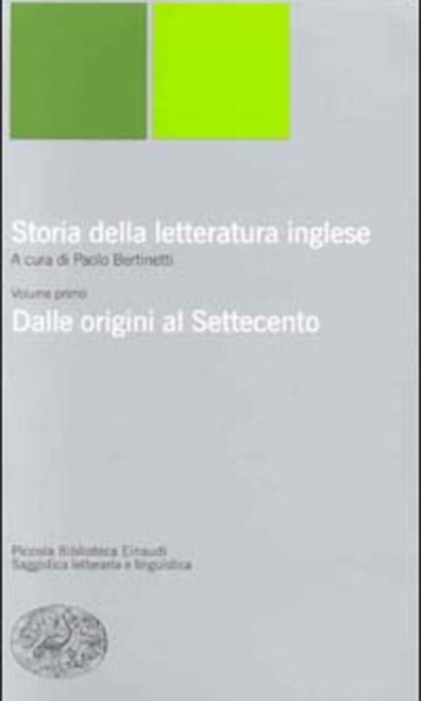 STORIA DELLA LETTERATURA INGLESE