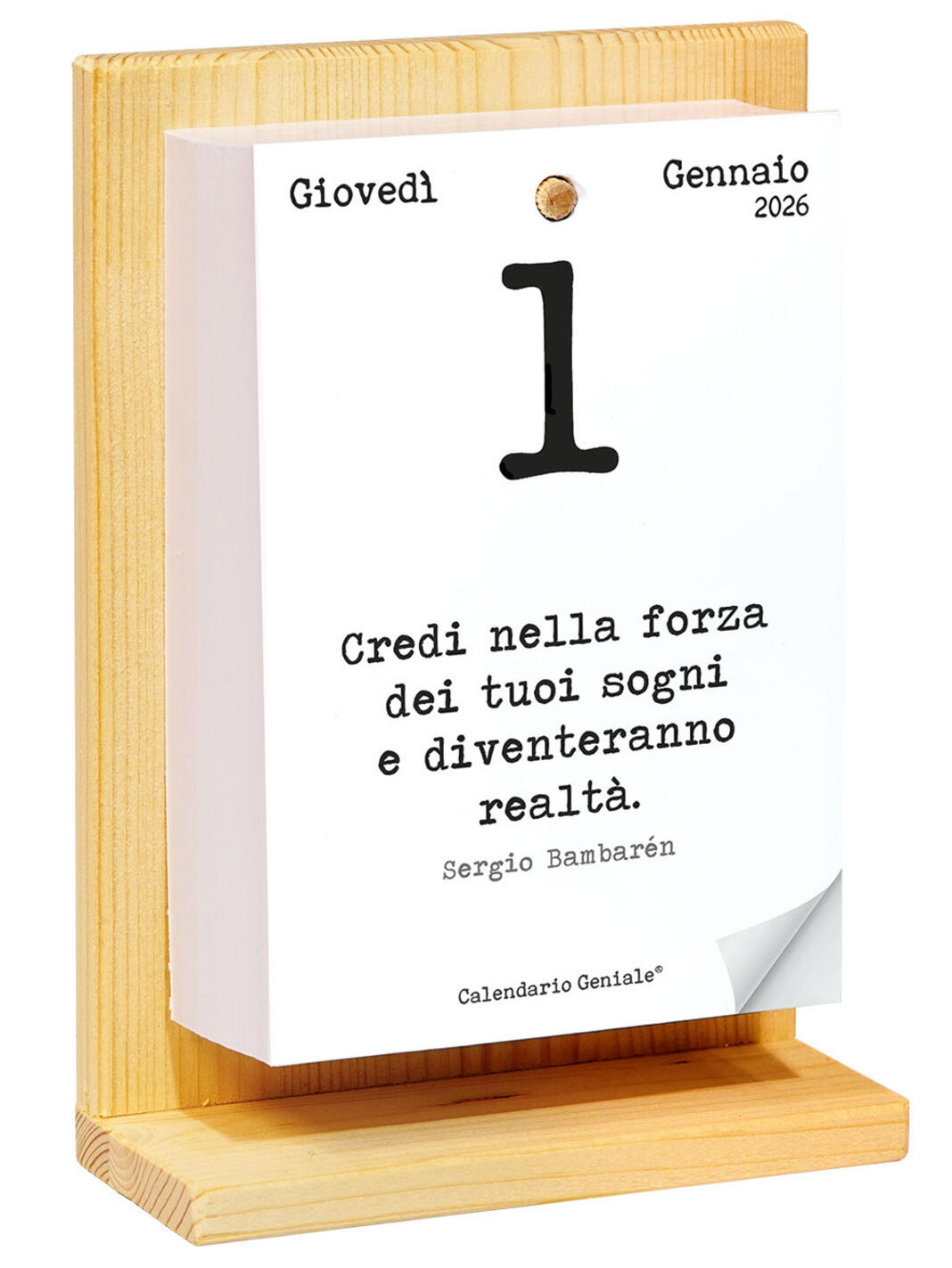 calendario geniale 2026 con supporto