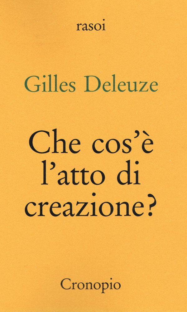 che cos'è l'atto di creazione? nuova ediz.