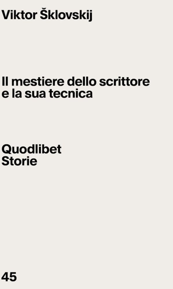 mestiere dello scrittore e la sua tecnica (il)